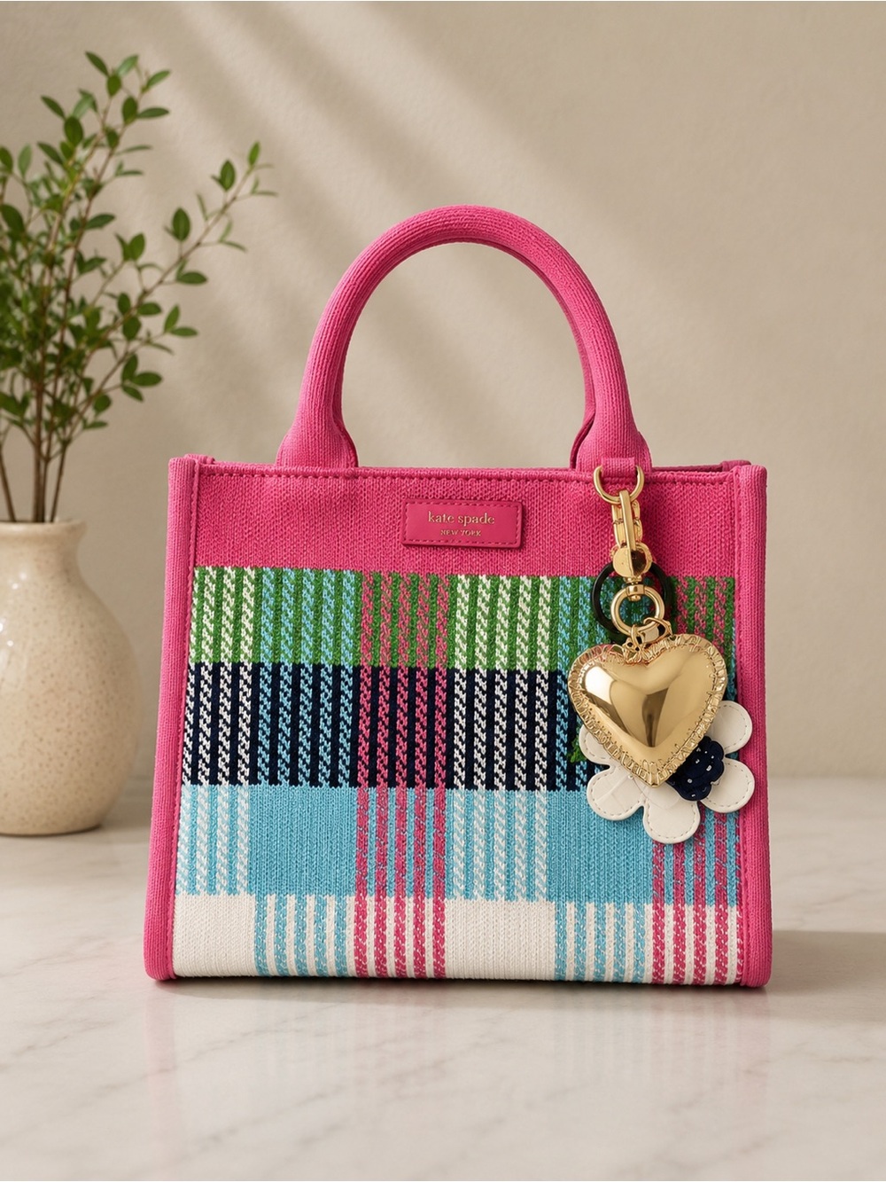 Kate Spade New York x Target Plaid Knit Crossbody Bag